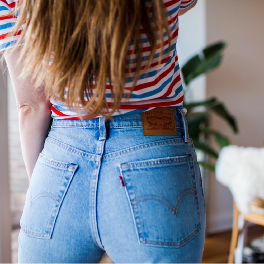 Levi's Wedgie jeans in blue